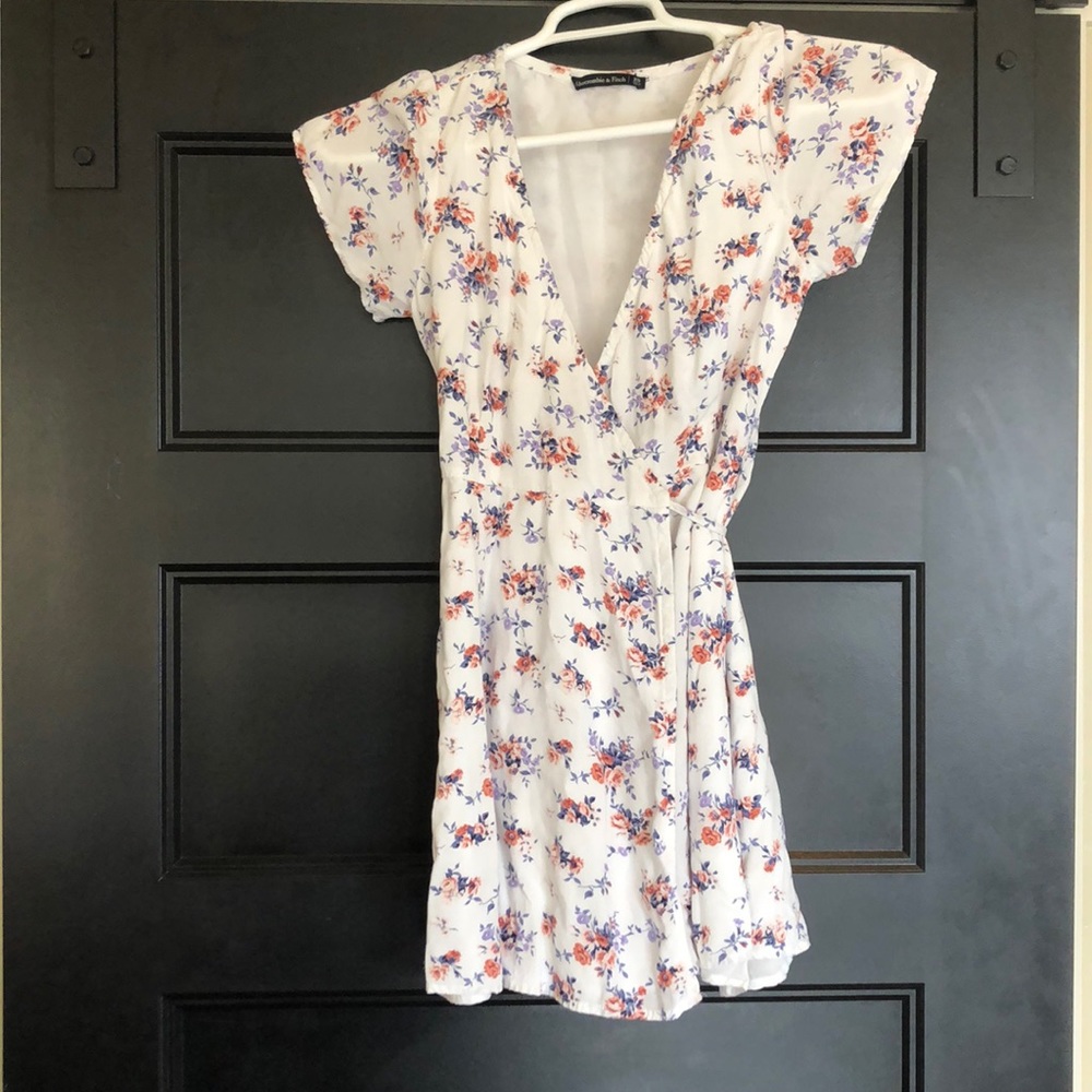 Abercrombie and Fitch floral wrap dress